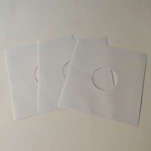 12 tasche interne in vinile bianco LP per dischi in vinile 33RPM