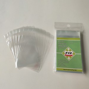 Maniche per carte da gioco standard risigillabili prive di protezioni Crystal Clear Pro-fit 63.5x88mm